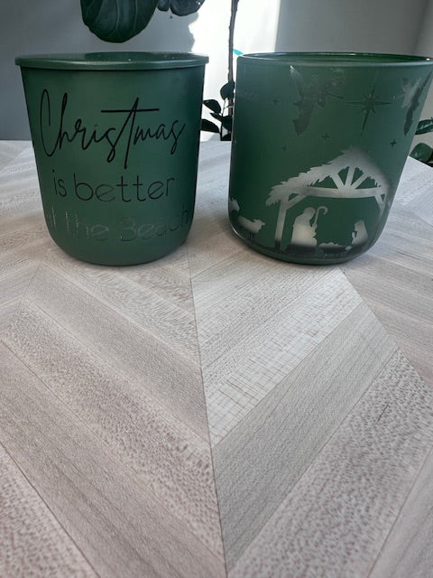 Custom Etched Signature Candle