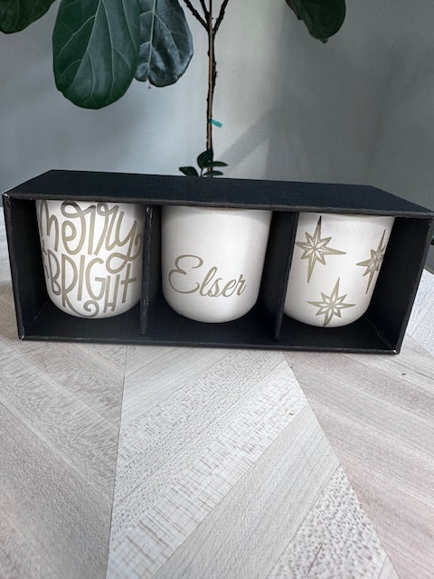 Winter/Christmas Candle Gift Set